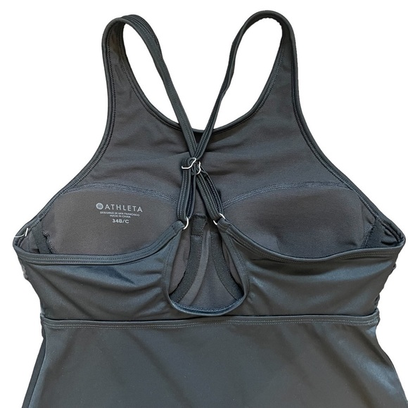 NWT Athleta Ibiza Geo High High Neck Swim Dress, Size 34 B/C - Picture 6 of 9